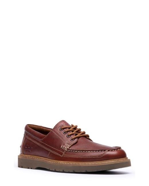 Clarks Brown Weltridge Moc Toe Derby for men