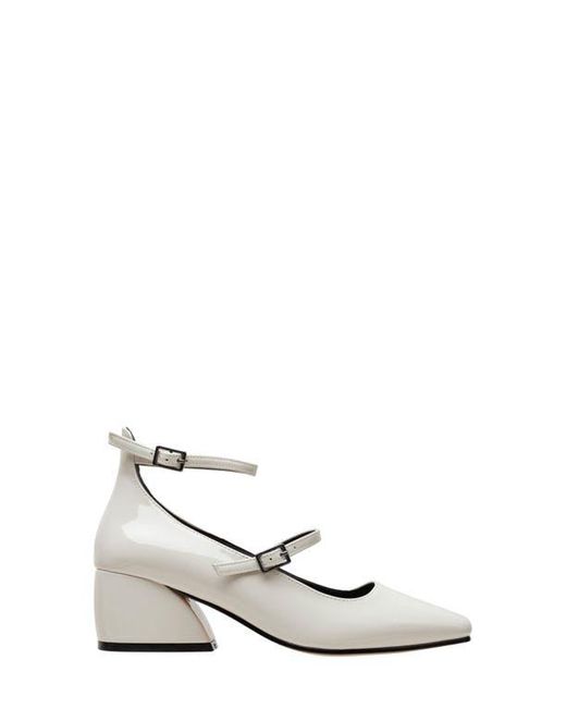 Lisa Vicky White Saint Ankle Strap Pump