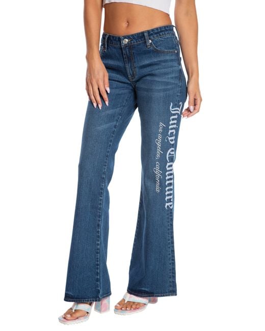 Juicy Couture Malibu Low Rise Jeans in Blue | Lyst