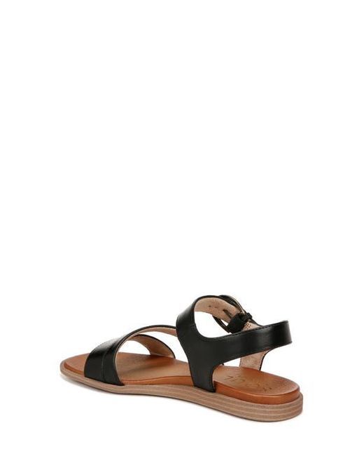 Naturalizer White Buckle Ankle Strap Sandals