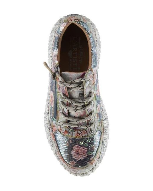 Spring Step Gray Motion Platform Sneaker