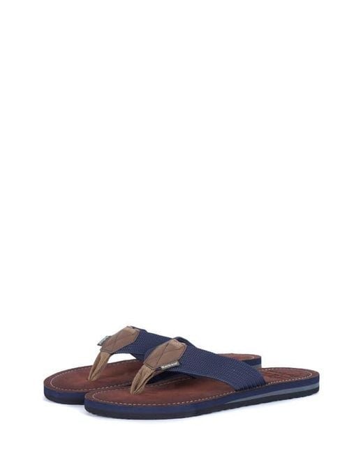 Barbour Blue Toeman Flip Flop for men