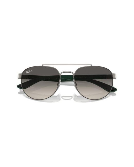 Ray-Ban Gray 56Mm Gradient Irregular Sunglasses for men