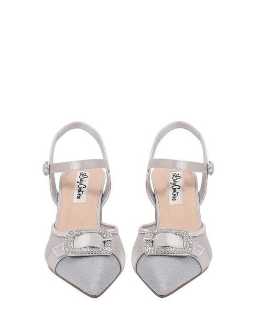 Lady Couture White Bianca Slingback Pump