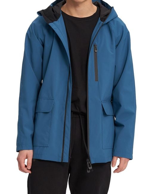 Noize Blue Oliver Water Resistant Hooded Jacket for men