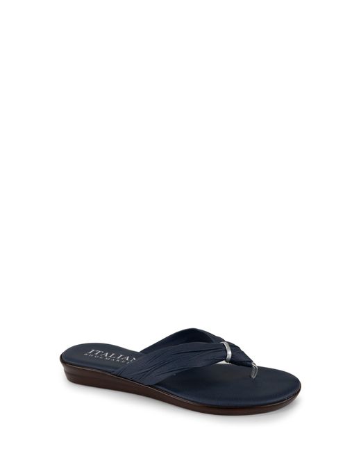 Italian Shoemakers Aleena Thong Sandal in Blue Lyst