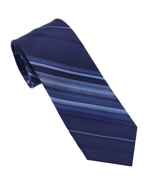 DKNY Blue Bold Stripe Tie for men