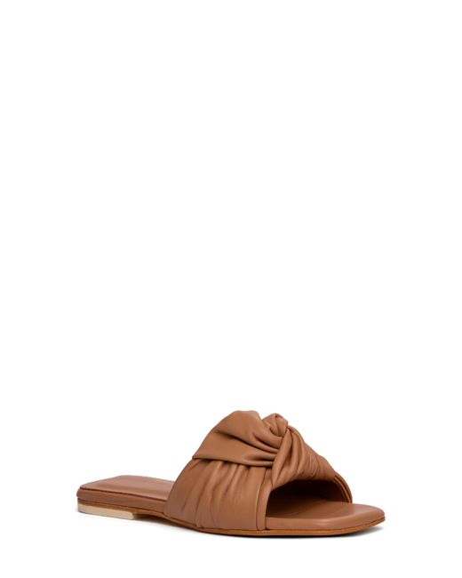 Beautiisoles Brown Lia Slide Sandal