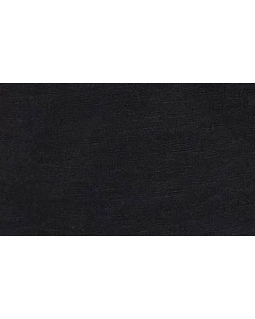 DKNY Black Ruched Knit Top