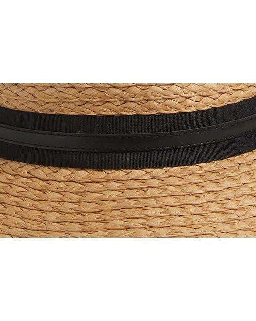 Vince Camuto Natural Straw Panama Floppy Hat