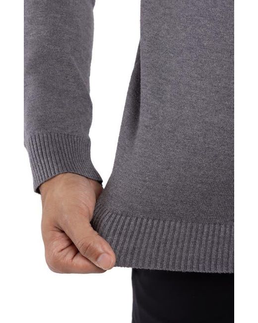 Xray Jeans Gray Mock Neck Knit Sweater for men