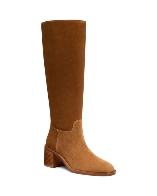 Stuart Weitzman Brown Finn Knee High Leather Boot