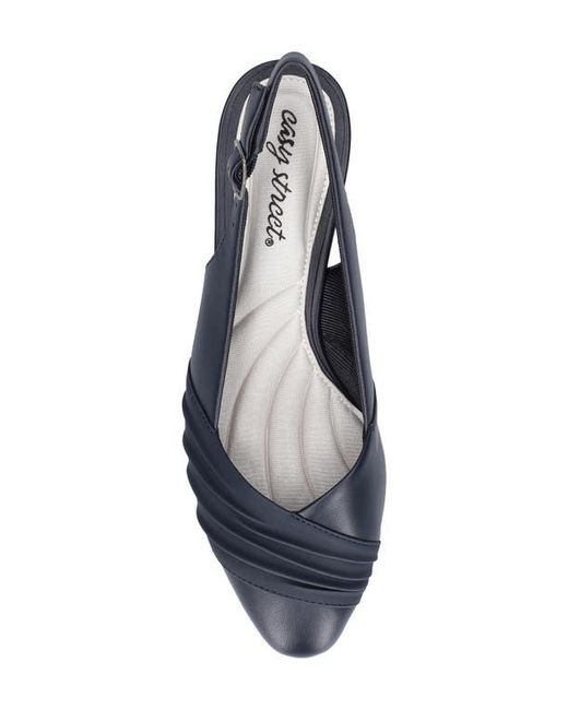 Easy Street Blue Bates Slingback Pump