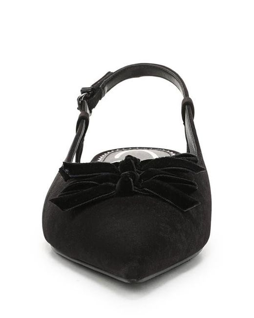 Circus by Sam Edelman Black Delanie Pointed Toe Slingback Flat