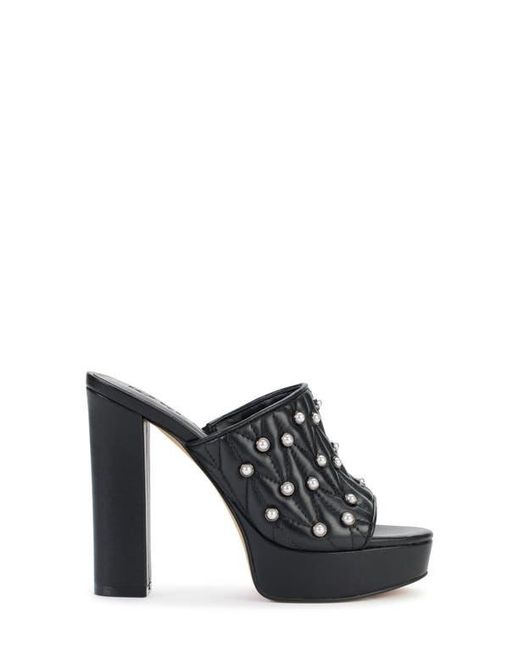 Karl Lagerfeld Black Aviva Platform Sandal