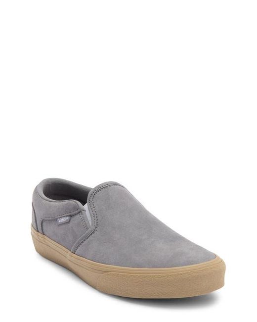 Vans Asher Slip-On Sneaker in Gray for Men | Lyst