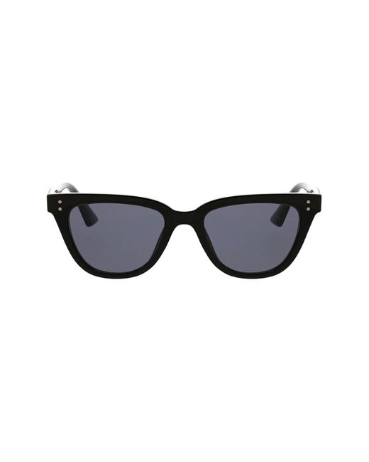 BCBGMAXAZRIA Black 52mm Flat Top Cat Eye Sunglasses