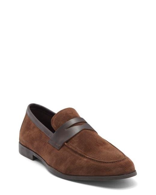Steve Madden Men's Brown Pomona Penny Loafer