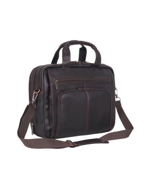 Kenneth Cole Black Leather Briefcase for men