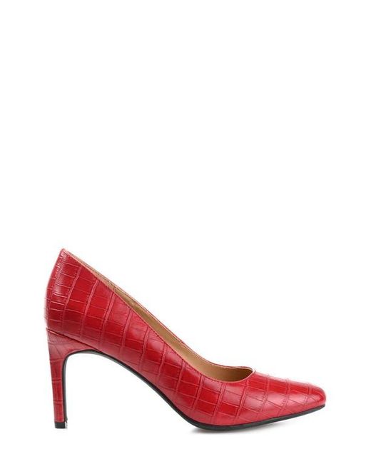 Journee Collection Red Monalee Pump