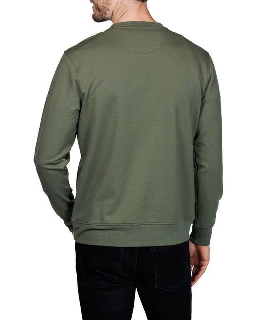 Tailorbyrd Green Fleece Crewneck Sweater for men