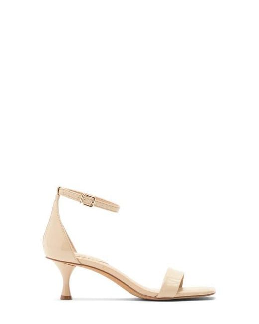 Vince Camuto Metallic Vinkely Square Toe Kitten Heel Sandal