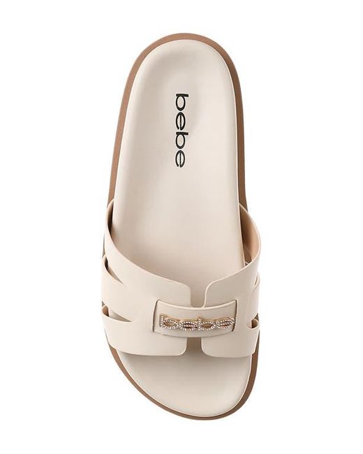 Bebe Multicolor Platform Slide Sandal