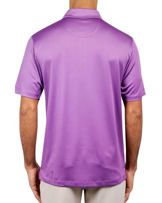 Con.struct Purple Solid Golf Polo for men