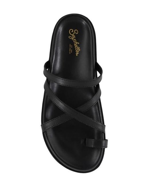 Seychelles Black Highline Slide Sandal