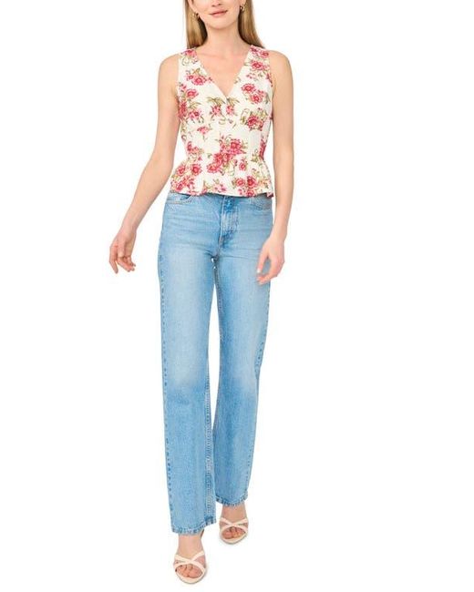 Halogen® Pink Babydoll Peplum Shell