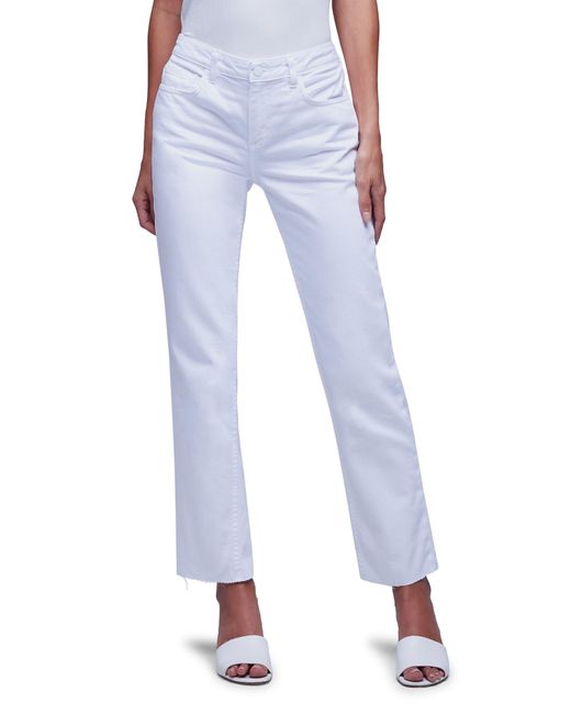 L'Agence Blue Milana Stovepipe Straight Leg Jeans