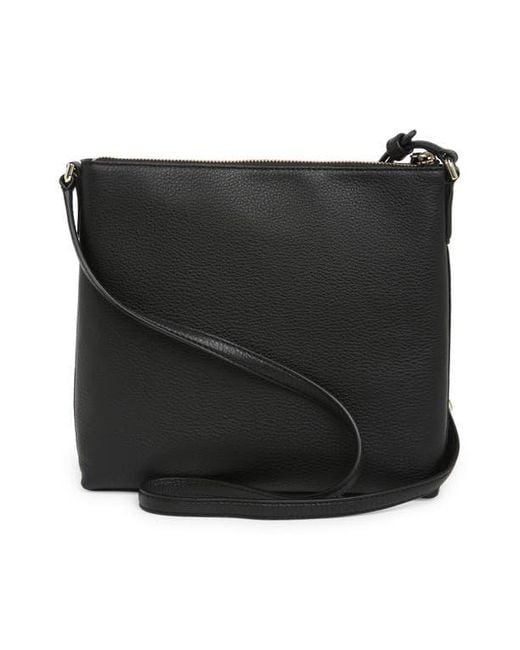 Kate Spade Jackson Top Zip Leather Crossbody Bag in Black Lyst