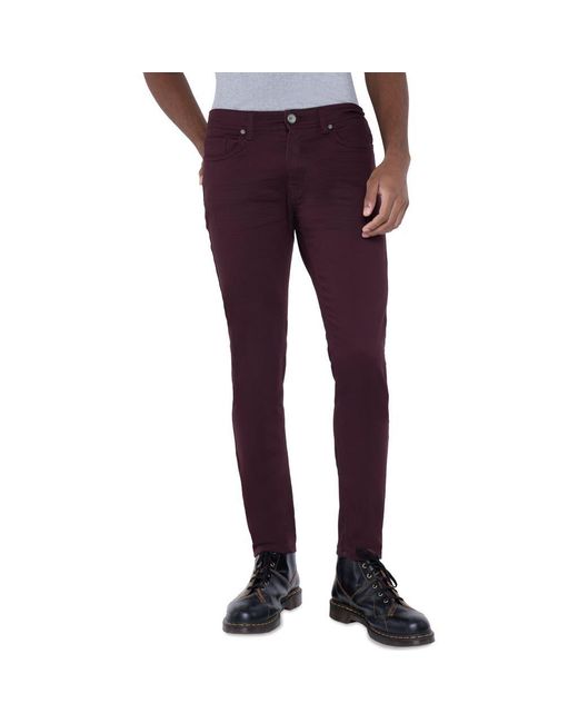 Xray Jeans Red Classic Twill Skinny Jeans for men