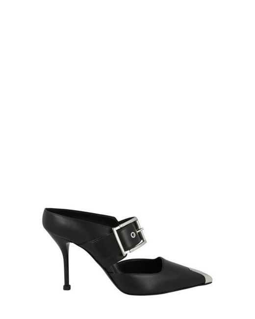 McQueen Black Punk Mule