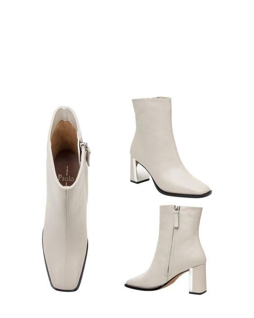 Linea Paolo White Valentin Bootie