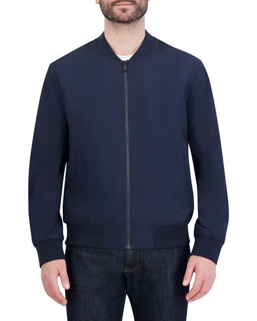 Cole Haan Blue Bomber Jacket for men