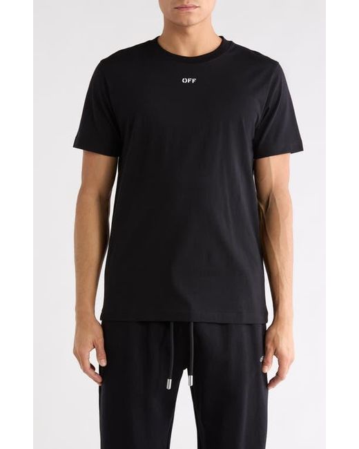 Off-White c/o Virgil Abloh Black Stitch Arrow Slim Fit T-Shirt for men