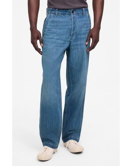 Madewell Blue Patch Pocket Jeans for men