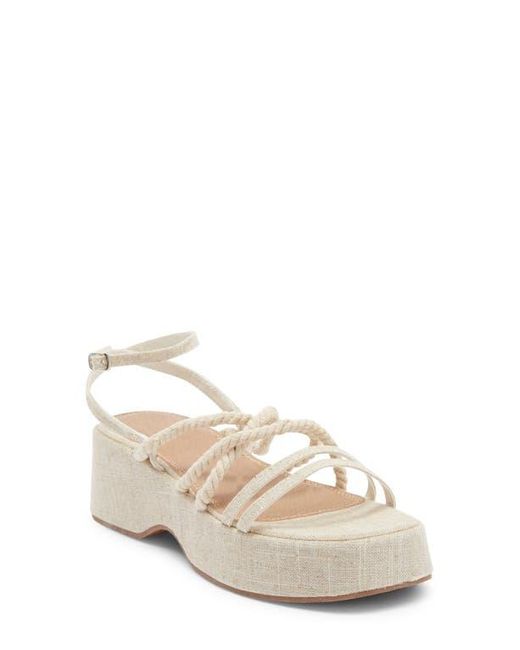ASOS Natural Tari Rope Strap Wedge Platform Sandal