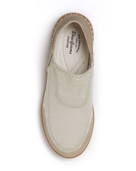 Dearfoams White Lee Twin Gore Knit Slip-on Sneaker