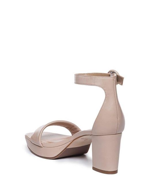 Bernardo Metallic Carla Square Toed Ankle Strap Sandal