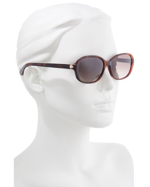 Kate Spade Brown Izabella 55mm Gradient Oval Sunglasses