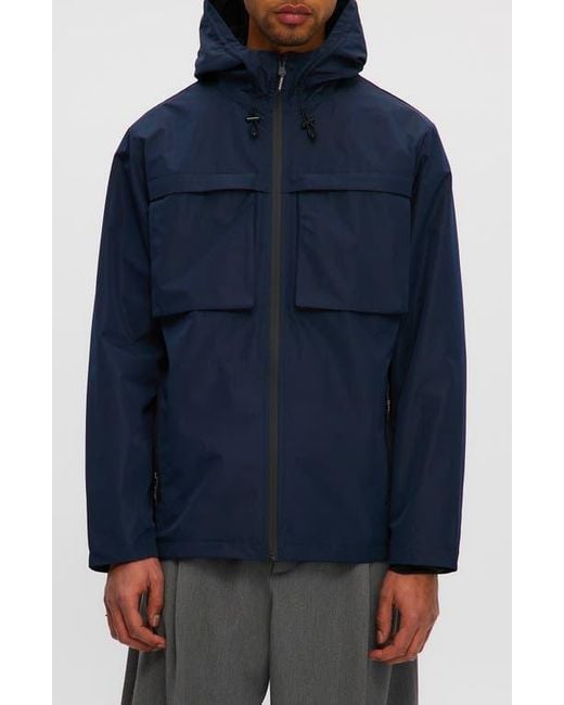 Noize Blue Andreas Water Resistant Rain Coat for men