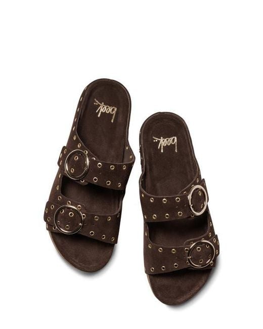 Beek Brown Cedar Two-Strap Sandal