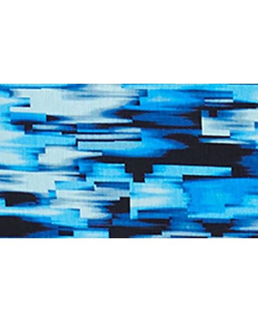 Bugatchi Blue Hendrix Digital Abstract Print Cotton Polo for men
