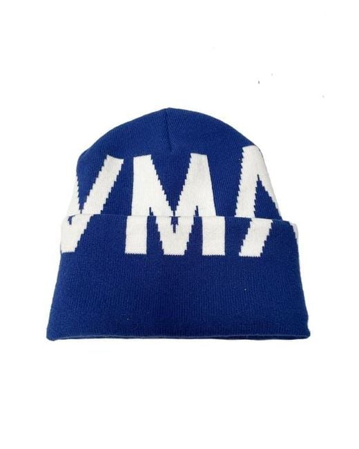 HVMAN Blue Logo Knit Beanie for men