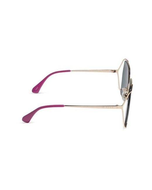DIFF Purple 61Mm Dawn Geometric Sunglasses