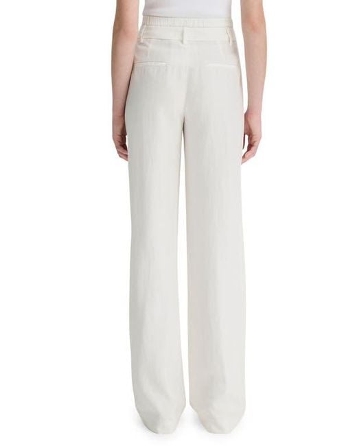 Vince White Double Waist Drawstring Pants