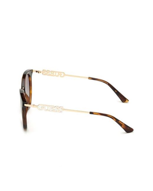 Guess Brown Round Sunglasses for men