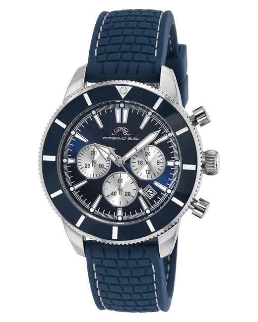 Porsamo Bleu Brandon Silicone Strap Chronograph in Blue for Men Lyst
